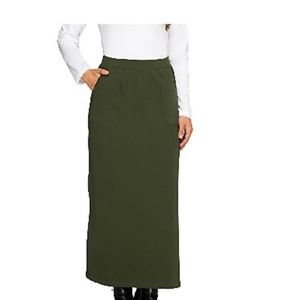 Maxi Skirt - Dark Olive - XL